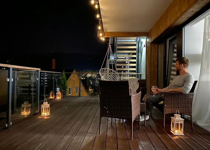 Pod Gwiazdami Z Kominkiem - Scisle Centrum - Sauna - Widok Na Gory - Taras 30m2 Apartment